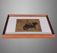 张掖市书画装裱配框服务案例